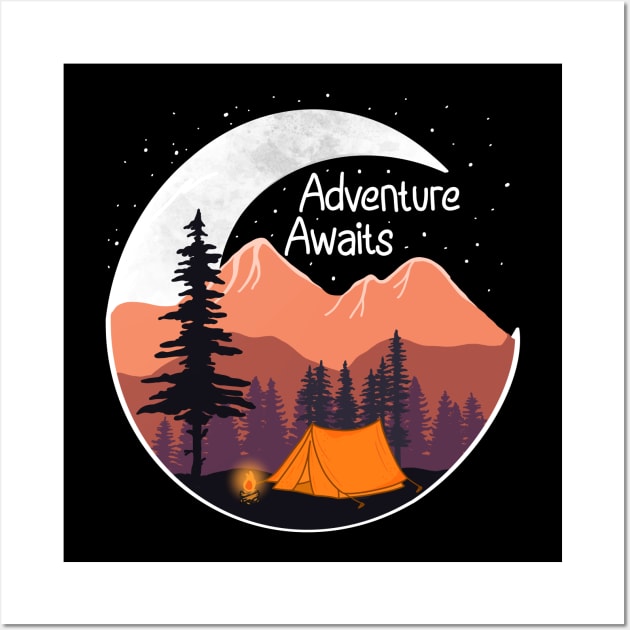 Adventure Awaits Wall Art by Tebscooler